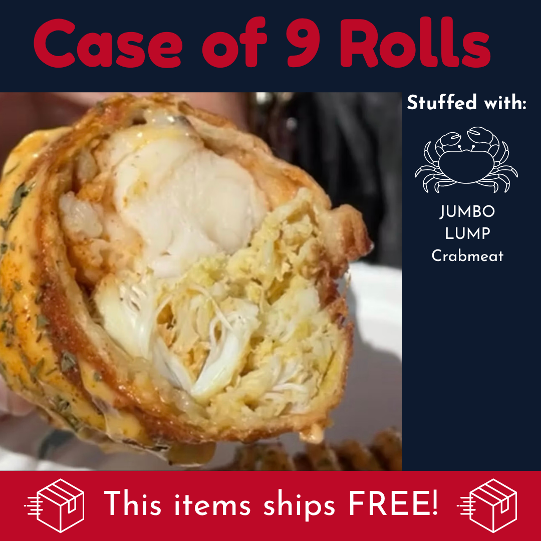 Jumbo Lump Crab Egg Rolls - CASE OF 9 (Jumbo Lump Crab Meat)